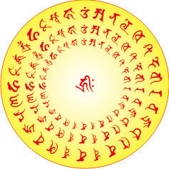 楞嚴心咒咒輪-佛經咒輪流通處-牟尼佛法流通網